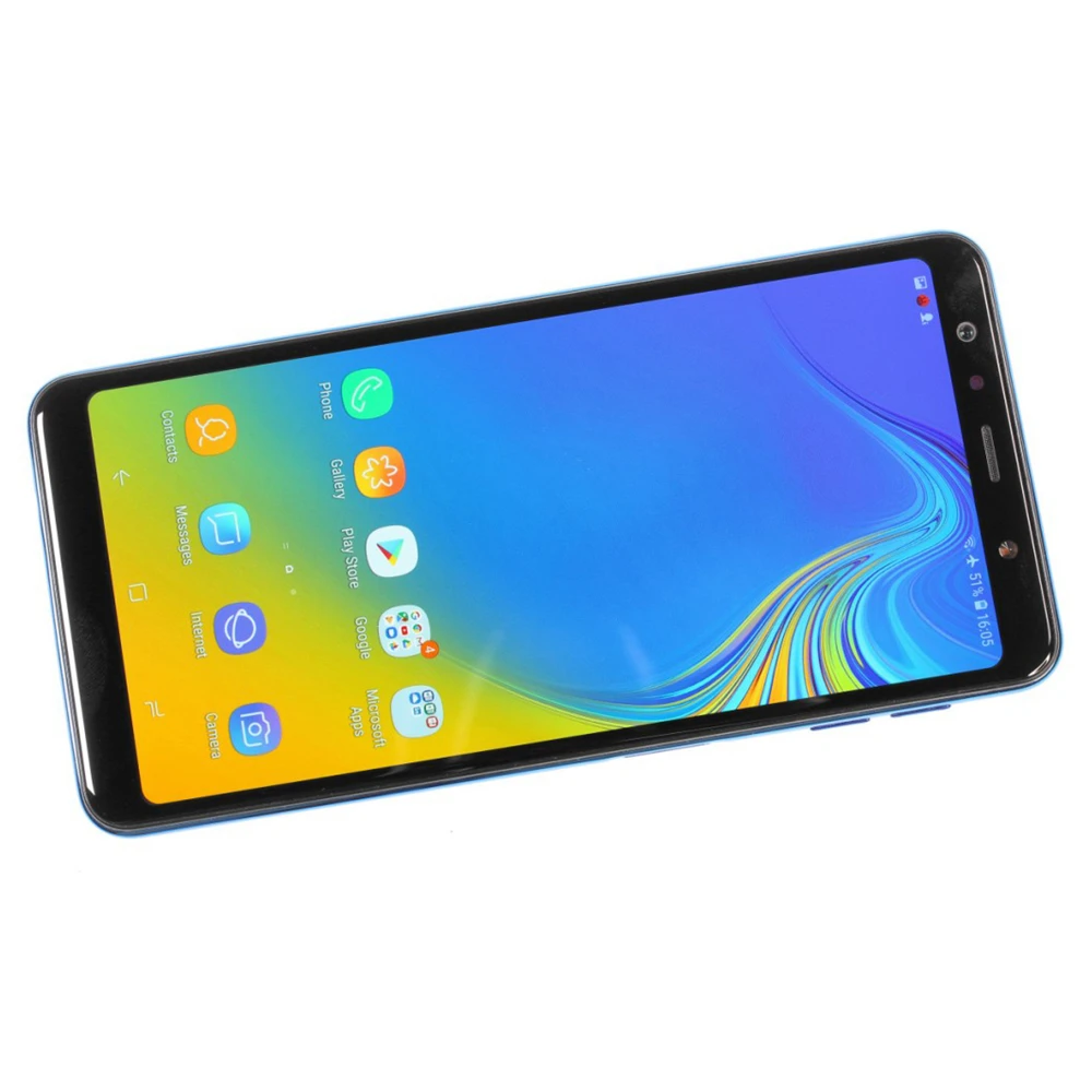 Оригинальный Samsung Galaxy A7(2018) 4G LTE на базе Android мобильный телефон Восьмиядерный экран
