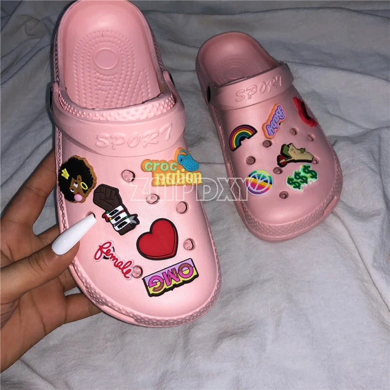 Creative Cartoon Toe-Covered Clogs Shoes Girls Summer Flat Hole Slides Casual Thick Soled Outdoor Garden Shoes Beach Flip Flops
Creative Cartoon Toe-Covered Clogs Shoes Girls Summer Flat Hole Slides Casual Thick Soled Outdoor Garden Shoes Beach Flip Flops