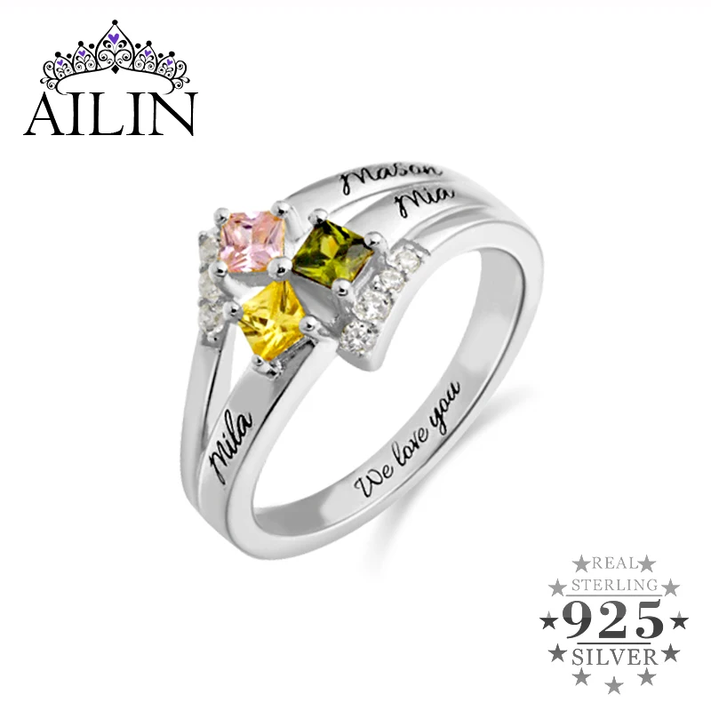 AILIN Mom Ring Gifts for Women Mothers Day Jewelry Personalized Name and Inside Engraving Rings
AILIN Mom Ring Gifts for Women Mothers Day Jewelry Personalized Name and Inside Engraving Rings