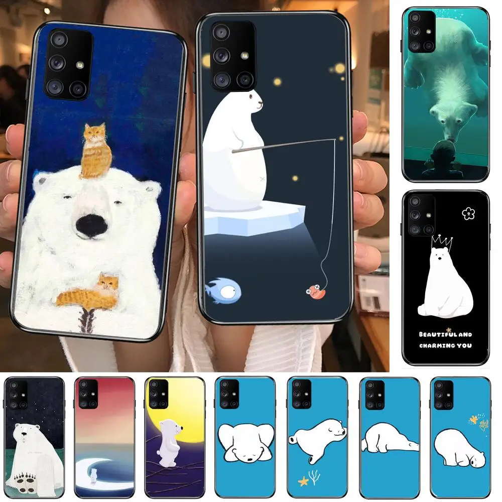 Cute polar bear Phone Case Hull For Samsung Galaxy A50 A51 A71 A70 A52 A40 A30 A31 A80 A20E 5G S Black Shell Art Cell Cove
Cute polar bear Phone Case Hull For Samsung Galaxy A50 A51 A71 A70 A52 A40 A30 A31 A80 A20E 5G S Black Shell Art Cell Cove