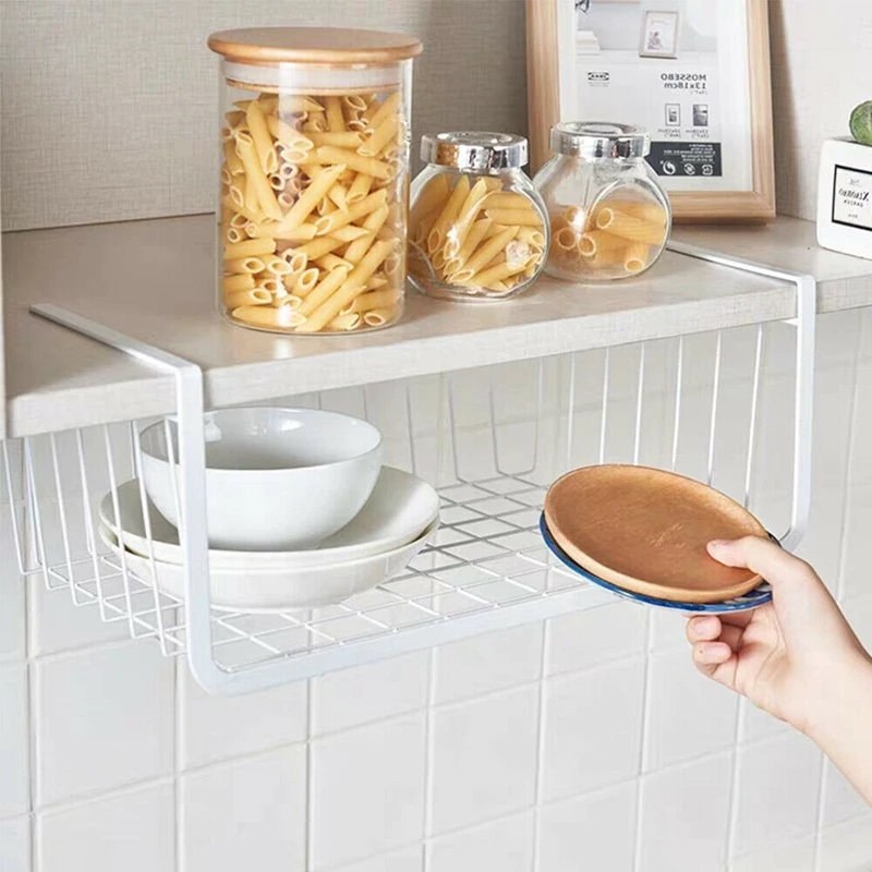 4 Pack Hanging Under Shelf Storage Basket Cupboard Cabinet Door Organizer Rack Iron Mesh Closet Holder for Kitchen
4 Pack Hanging Under Shelf Storage Basket Cupboard Cabinet Door Organizer Rack Iron Mesh Closet Holder for Kitchen