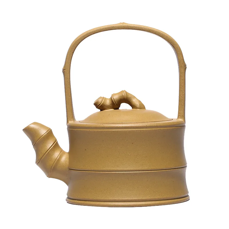 Golden Section Of Mud Bamboo Jointed Beam Pot Zisha Teapot Yixing Handmade Pot Kung-fu Teaware Purple Clay Drinkware For Puer
Golden Section Of Mud Bamboo Jointed Beam Pot Zisha Teapot Yixing Handmade Pot Kung-fu Teaware Purple Clay Drinkware For Puer