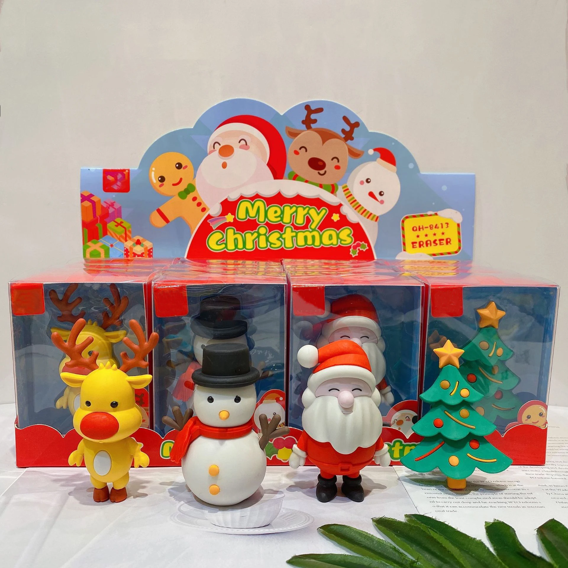 Creative Christmas Eraser Lovely Student Stationery Detachable Assembled Santa Snowman Christmas Tree Elk Decorations
Creative Christmas Eraser Lovely Student Stationery Detachable Assembled Santa Snowman Christmas Tree Elk Decorations