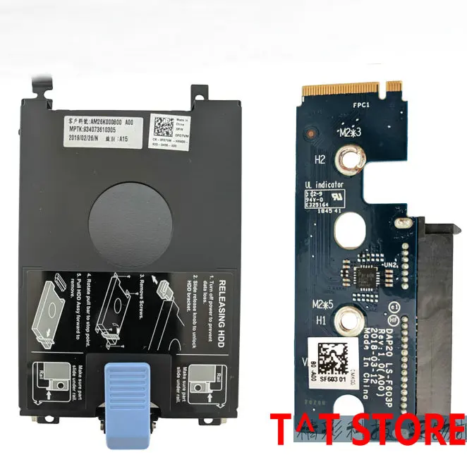 Оригинал для Dell Precision 7530 7540 M.2 NVME SSD до 2,5 SATA HDD плата caddy DAP10 LS-F593P test good
Оригинал для Dell Precision 7530 7540 M.2 NVME SSD до 2,5 SATA HDD плата caddy DAP10 LS-F593P test good
