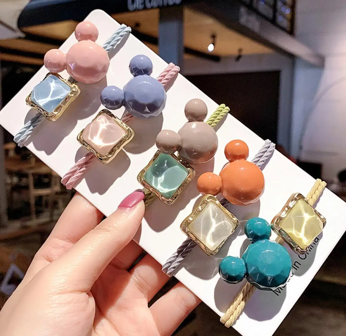 1/5PCS Cute Mickey Hair Ropes Rhinestone Square Girls headband Rubber Bands Tied Hair Korean Women Hair Ties Mouse Hair Ring 20
1/5PCS Cute Mickey Hair Ropes Rhinestone Square Girls headband Rubber Bands Tied Hair Korean Women Hair Ties Mouse Hair Ring 20