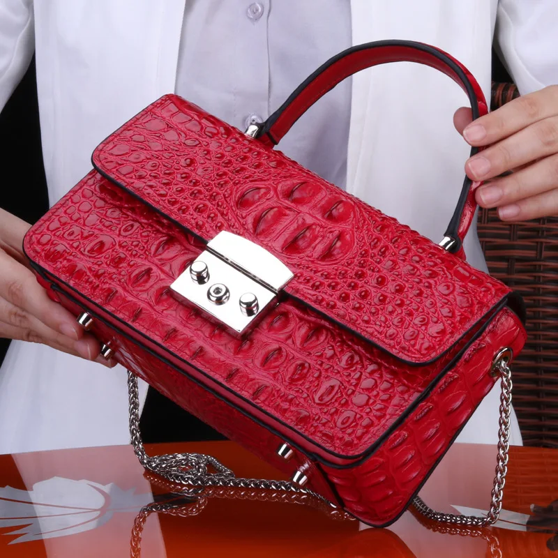 Crocodile True Leather Women's One Shoulder Crossbody Handbag New High Quality Luxury Fashion Simple Messenger Small Square Bag
Crocodile True Leather Women's One Shoulder Crossbody Handbag New High Quality Luxury Fashion Simple Messenger Small Square Bag