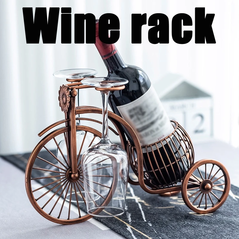 Metal Wine Rack with Glass Holder Freestanding Wine Bottle Holder Creative Wine Organizer Ornament for Kitchen Bar
Metal Wine Rack with Glass Holder Freestanding Wine Bottle Holder Creative Wine Organizer Ornament for Kitchen Bar
