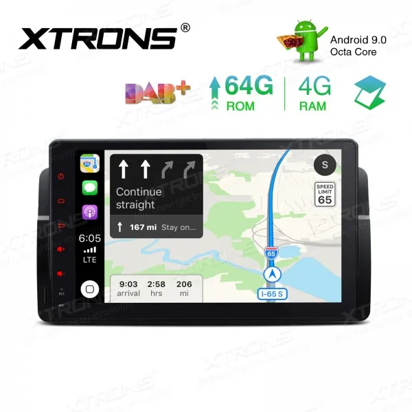 Автомобильный мультимедийный плеер 4 Гб + 64 ГБ 9 дюймов Android 0 GPS для BMW E46 Sedan Coupe