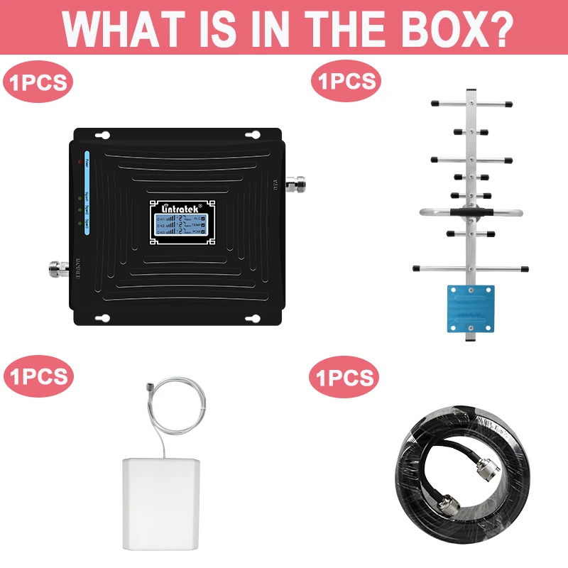 Lintratek 2G 3G 4G Signal Repeater GSM 900 2100 UMTS 1800 LTE Tri band Cellular Signal Amplifier 
Lintratek 2G 3G 4G Signal Repeater GSM 900 2100 UMTS 1800 LTE Tri band Cellular Signal Amplifier
