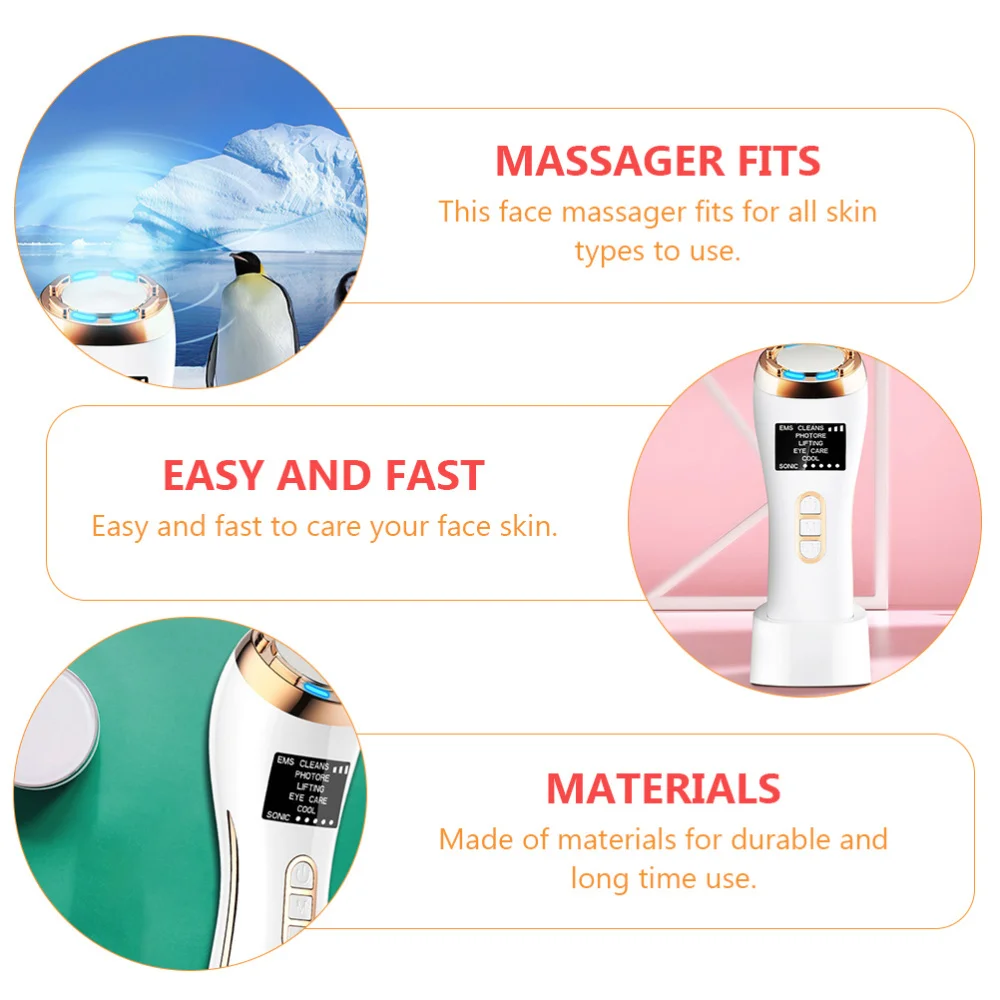 1 Set Therapeutical Instrument Face Vibration Massager Faial Device 
1 Set Therapeutical Instrument Face Vibration Massager Faial Device