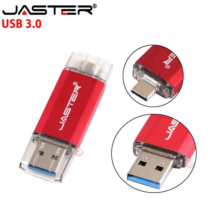 

JASTER type-c + PC port USB can be used multiple times 128GB 64GB 32GB 16GB 8GB 4GB Convenient and easy to carry long shape