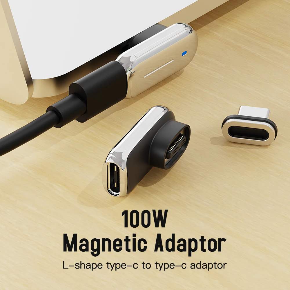 

Магнитный адаптер USB C, 24 контакта, Тип C, разъем Thunderbolt 3 PD 100 Вт, быстрая зарядка, 40Gbp/s конвертер для переключателя iPad MacBook Pro