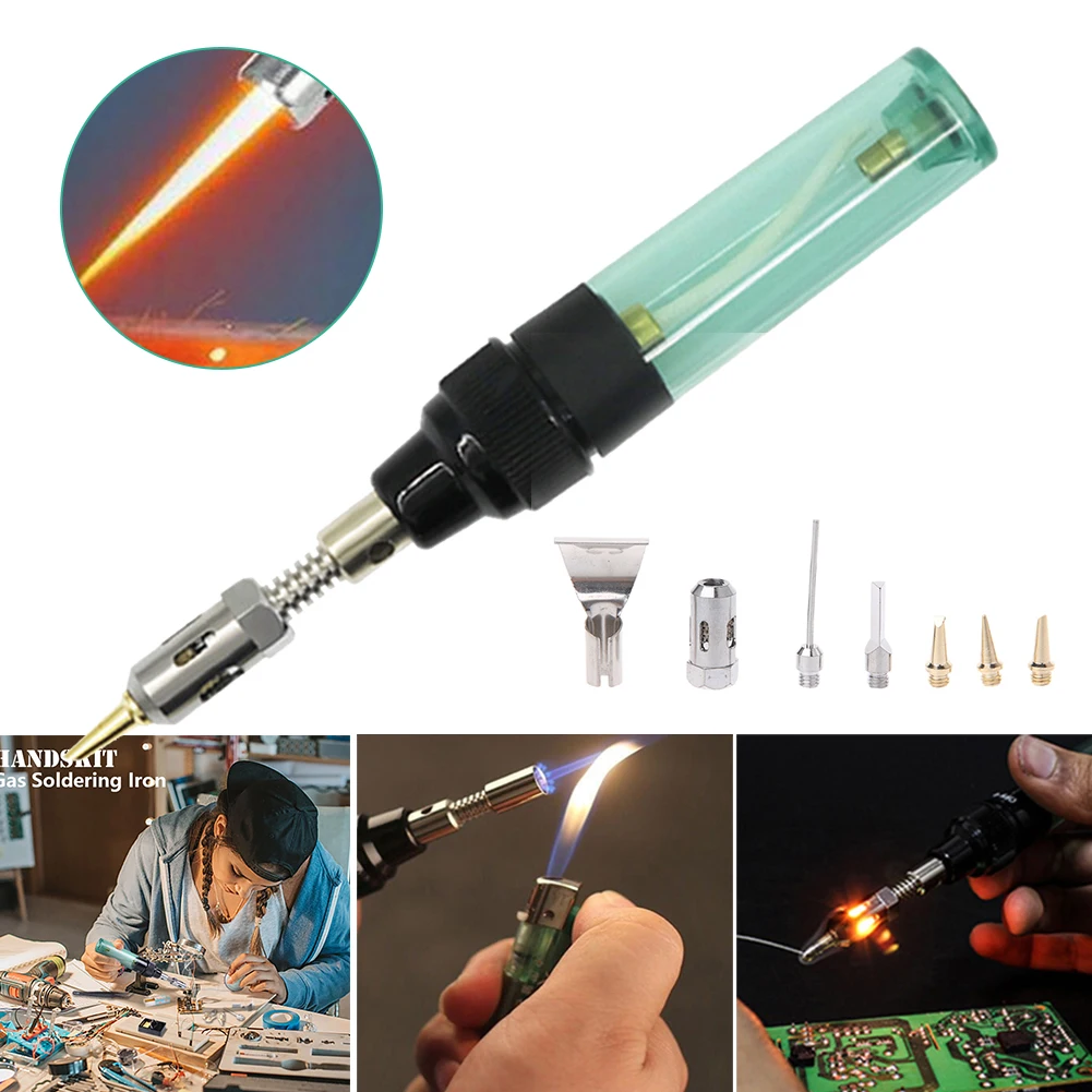 Cordless Electric Blow Torch Gun Portable Butane Blow Torch Soldering iron Tools with 6 Gas Soldering Iron Tips Dropshipping
Cordless Electric Blow Torch Gun Portable Butane Blow Torch Soldering iron Tools with 6 Gas Soldering Iron Tips Dropshipping
