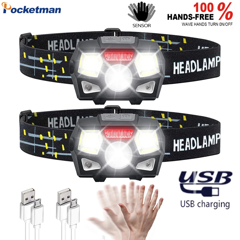 2pcs Super Bright LED Headlamp Motion Sensor Hard Hat Head Lamp Powerful Headlight USB Rechargeable Working Light
2pcs Super Bright LED Headlamp Motion Sensor Hard Hat Head Lamp Powerful Headlight USB Rechargeable Working Light