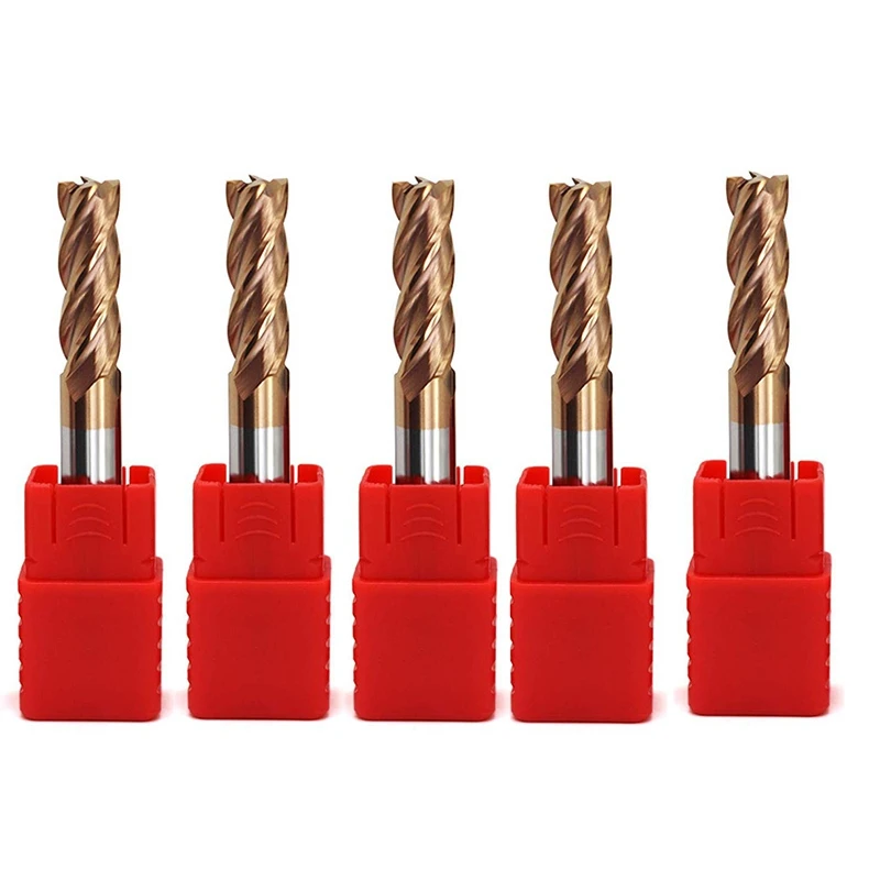 5PCS HRC55 8mm Solid Carbide Endmills Endmill D8X20XD8X60L 4 Flute Standard Length Side Milling Slotting Profiling Face Mill
5PCS HRC55 8mm Solid Carbide Endmills Endmill D8X20XD8X60L 4 Flute Standard Length Side Milling Slotting Profiling Face Mill