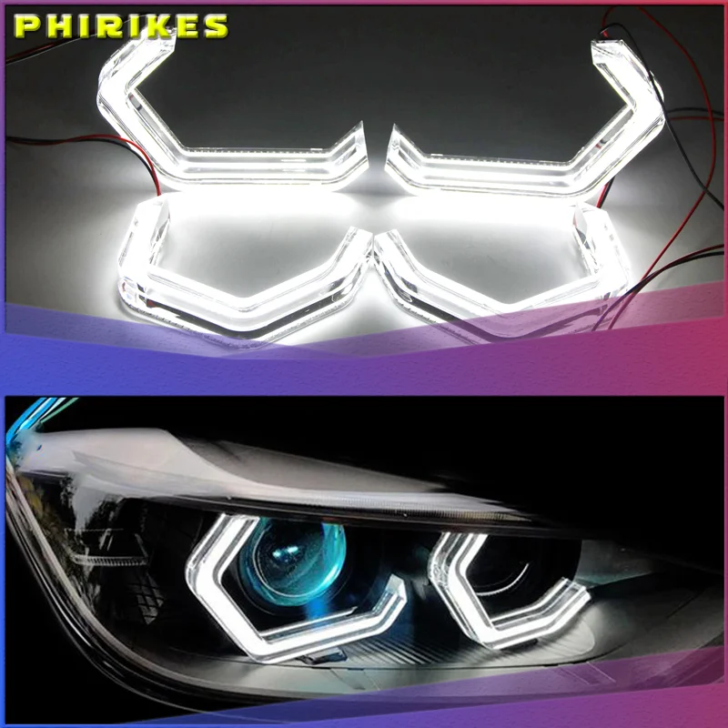 Светодиодсветодиодный фара «ангельские глазки» M4, стильная легендарная фара для BMW 2, 3, 4 серии, F30, F31, F32, F34, E90, E60, F10, F80, F82, F83, Ксеноновые/галогенные линзы DTM DRL 
Светодиодсветодиодный фара «ангельские глазки» M4, стильная легендарная фара для BMW 2, 3, 4 серии, F30, F31, F32, F34, E90, E60, F10, F80, F82, F83, Ксеноновые/галогенные линзы DTM DRL