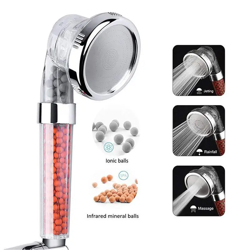 New Three modes to adjust the shower head, powerful and large water filtration water quality pressurized shower head SPA nozzle
New Three modes to adjust the shower head, powerful and large water filtration water quality pressurized shower head SPA nozzle