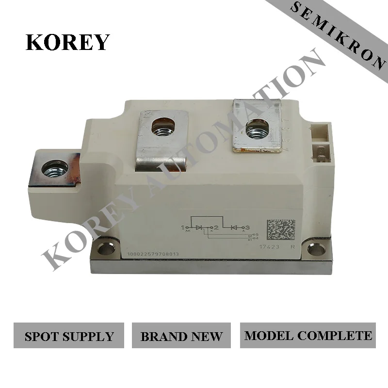 Ready Stock Brand New 100% SEMIKRON Power Thyristor Module SKKL210/12E SKKL210/16E SKKL213/12E SKKL213/16E
Ready Stock Brand New 100% SEMIKRON Power Thyristor Module SKKL210/12E SKKL210/16E SKKL213/12E SKKL213/16E