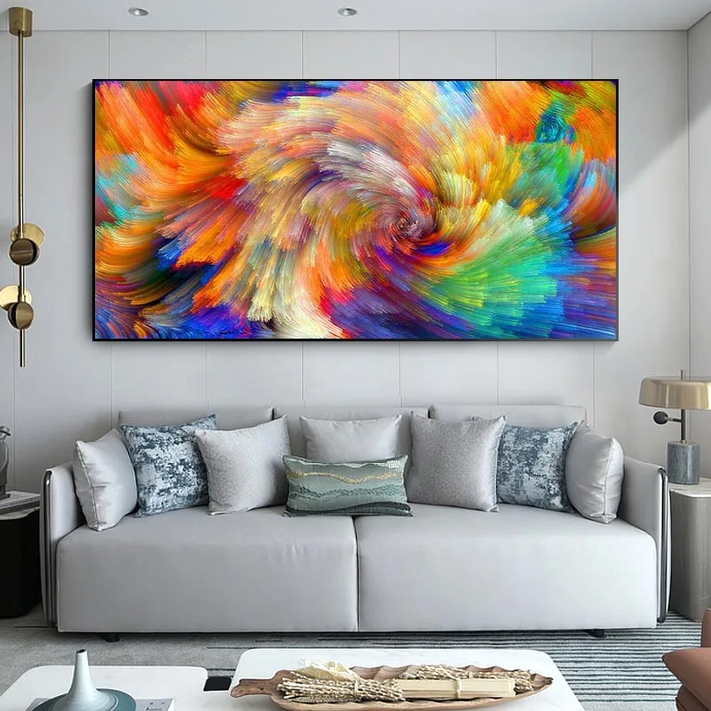 Abstract Wall Art Rainbow Color Splash Oil Paintings on Canvas Wall Posters and Print Cuadro Picture for Living Room Decoration
Abstract Wall Art Rainbow Color Splash Oil Paintings on Canvas Wall Posters and Print Cuadro Picture for Living Room Decoration