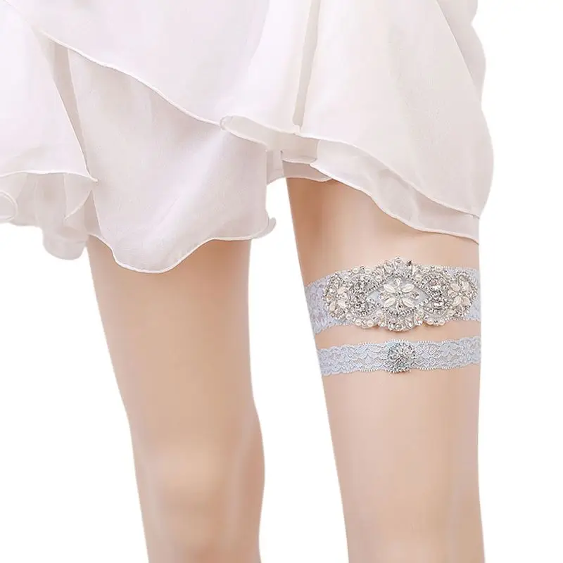 2Pcs/Set Women Bride Wedding Lace Leg Garter Rhinestone Bead Thigh Ring Stretchy
2Pcs/Set Women Bride Wedding Lace Leg Garter Rhinestone Bead Thigh Ring Stretchy