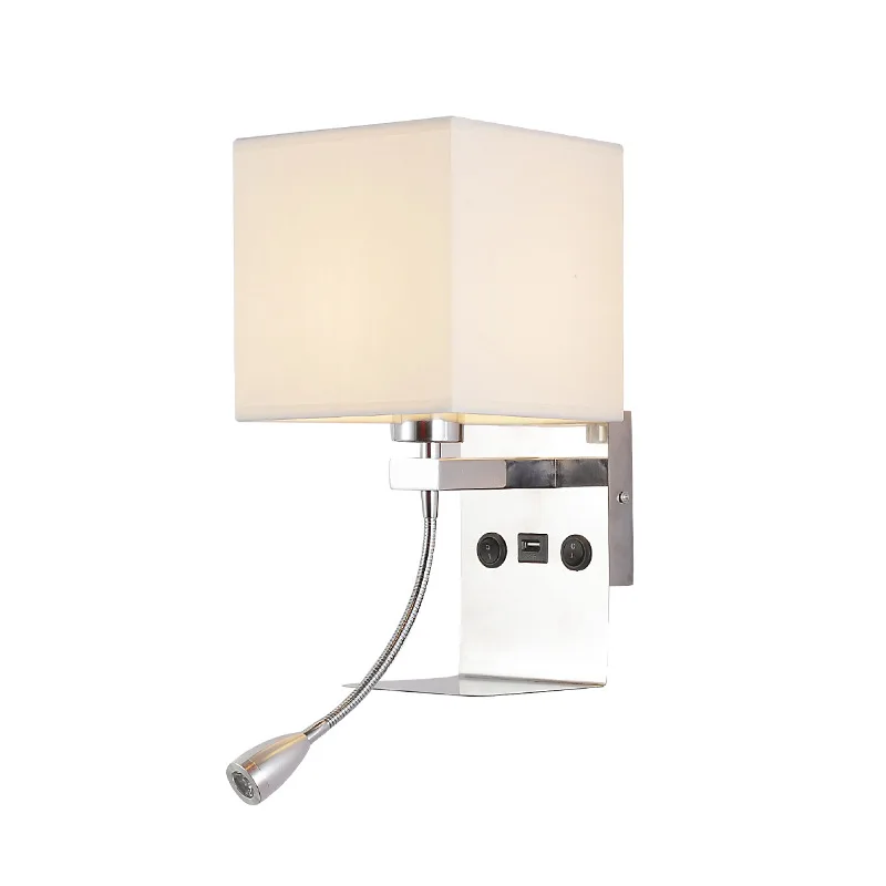 New American fabric wall lamp Simple personality hotel bedroom reading bedside lamp
New American fabric wall lamp Simple personality hotel bedroom reading bedside lamp