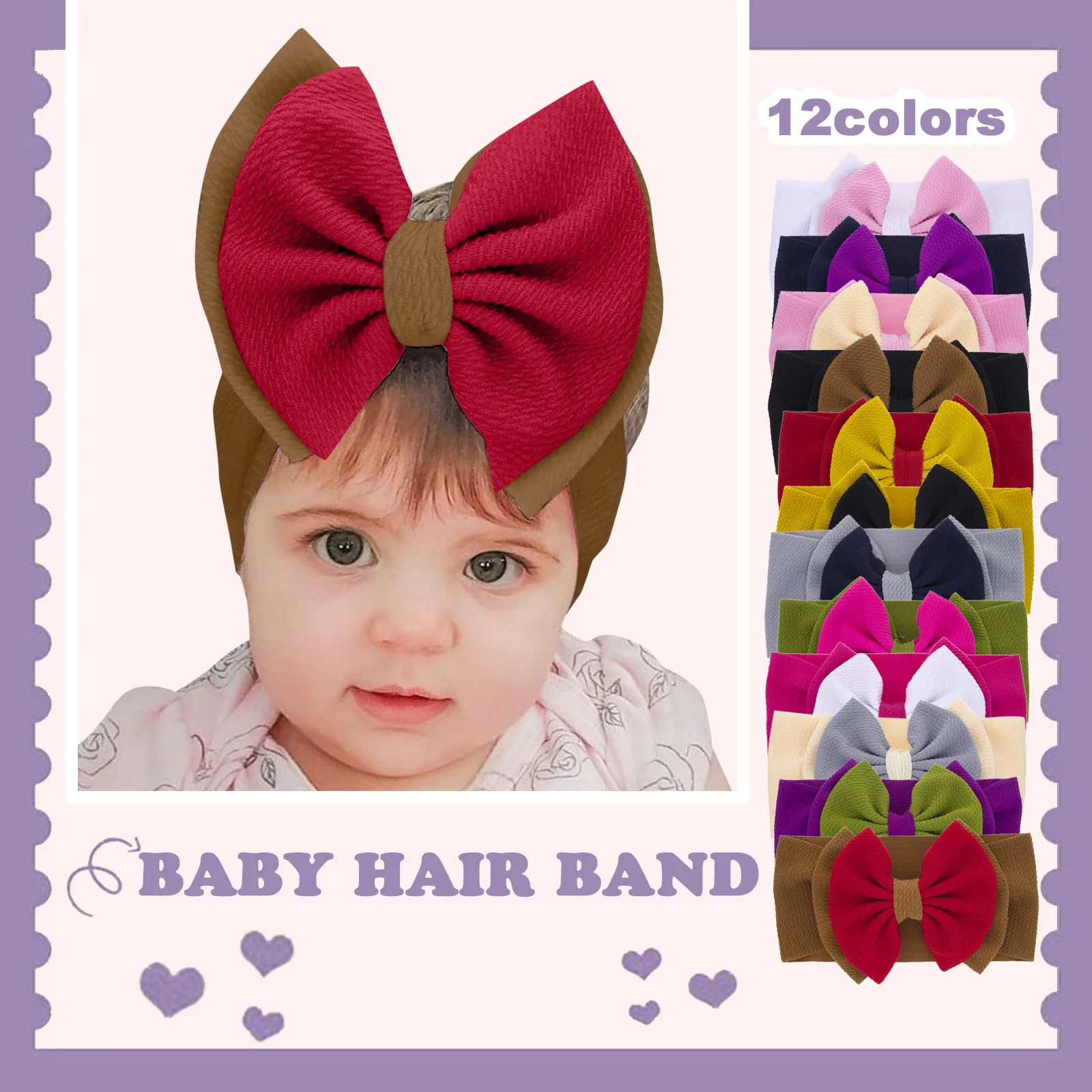 1PC Newborn Headbands Baby Girls Contrast Color Bowknot Stretchy Elastic Headbands Hat Accessories Girls Turban Headwear New 
1PC Newborn Headbands Baby Girls Contrast Color Bowknot Stretchy Elastic Headbands Hat Accessories Girls Turban Headwear New