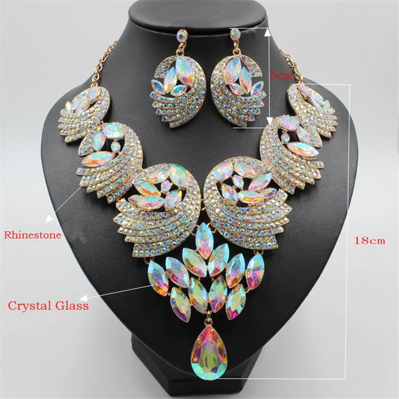 Women Accessories Wedding Bridal Gold Silver Color Statement Feather Water Drop Pendant Necklace Earring Party Jewelry Set
Women Accessories Wedding Bridal Gold Silver Color Statement Feather Water Drop Pendant Necklace Earring Party Jewelry Set