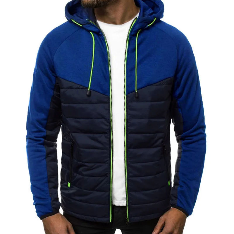 2020 Autumn Winter Hooded Jacket Men Casual Slim Patchwork Zipper Coat Men Plus Size 3XL Long Sleeve Mens Jackets Oversized Coat
2020 Autumn Winter Hooded Jacket Men Casual Slim Patchwork Zipper Coat Men Plus Size 3XL Long Sleeve Mens Jackets Oversized Coat