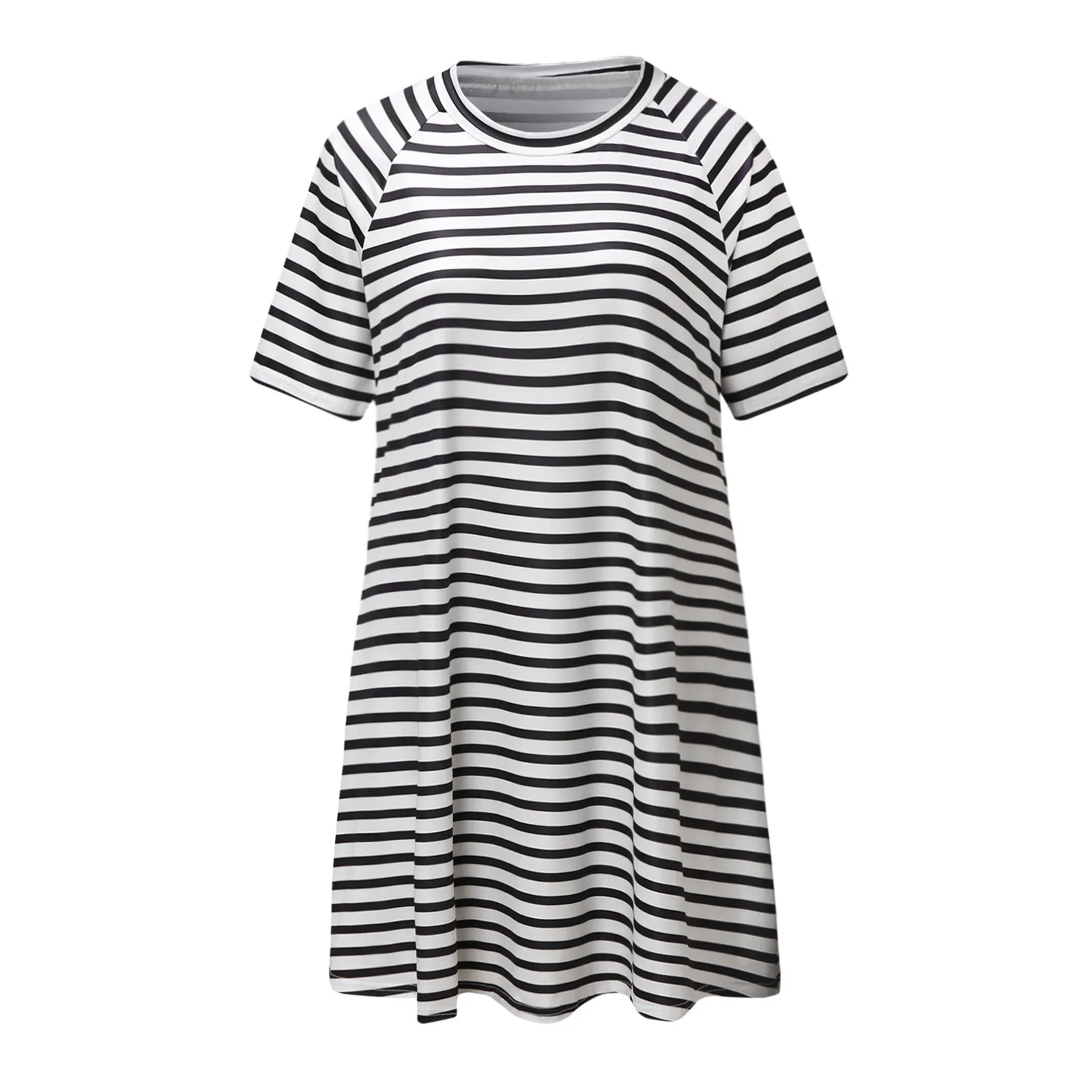 Womens Dress Summer Casual Stripe Printing T Shirt Dress Woman Loose Short Sleeve Tunic Dresses 2021
Womens Dress Summer Casual Stripe Printing T Shirt Dress Woman Loose Short Sleeve Tunic Dresses 2021