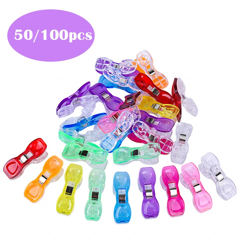 MIUSIE 50/100 PCS Sewing Clips Edge Clip Fabric Clamps Plastic Clips Garment Clips Multi Color for Patchwork Sewing Quilting DIY
MIUSIE 50/100 PCS Sewing Clips Edge Clip Fabric Clamps Plastic Clips Garment Clips Multi Color for Patchwork Sewing Quilting DIY