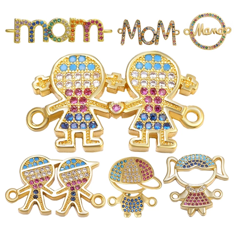 Juya DIY Women Bracelets Accessories Handmade Multicolor Mama Boy Girl Daughter Charm Connectors For Friendship Jewelry Making
Juya DIY Women Bracelets Accessories Handmade Multicolor Mama Boy Girl Daughter Charm Connectors For Friendship Jewelry Making