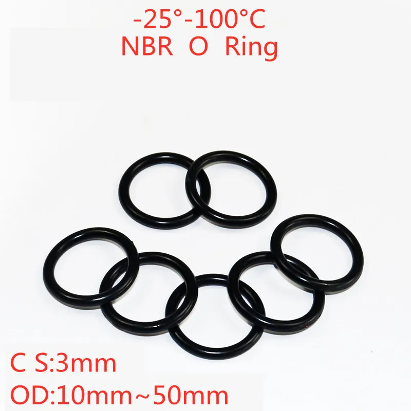 Car nitrile rubber gasket, black CS 3mm O-ring OD 10mm ~ 50mm NBR, corrosion resistant O shape, sealing washer
Car nitrile rubber gasket, black CS 3mm O-ring OD 10mm ~ 50mm NBR, corrosion resistant O shape, sealing washer