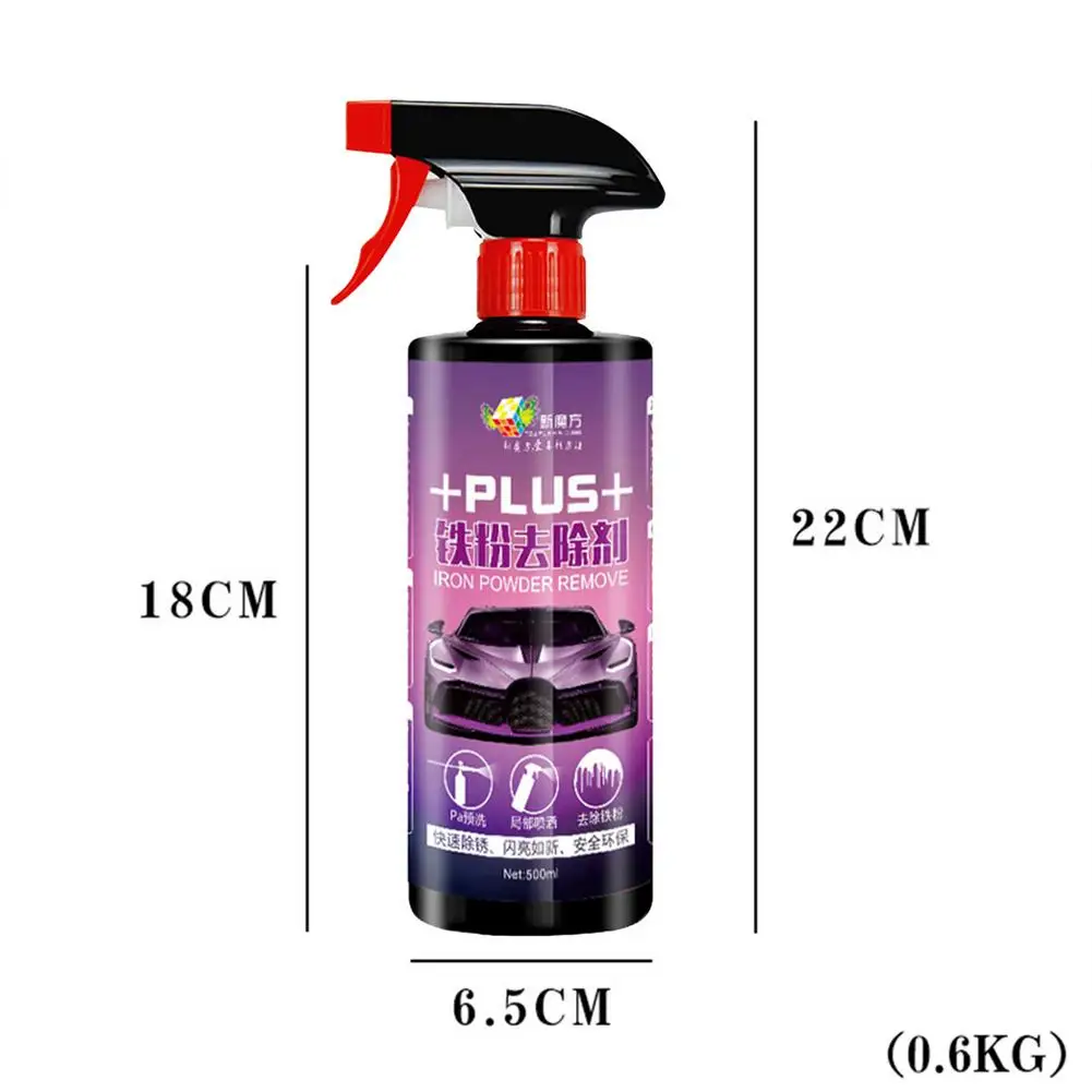 500ML Car Wheel Paint Surface Iron Powder Remover Body Derusting Car Paint Yellow Dot Black Point Rust Oxide Layer Cleaning Agen
500ML Car Wheel Paint Surface Iron Powder Remover Body Derusting Car Paint Yellow Dot Black Point Rust Oxide Layer Cleaning Agen