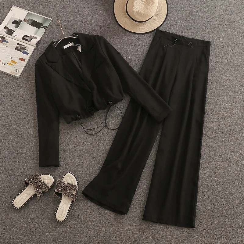 2021 New Autumn Fashion Casual Two Piece Set Women Crop Top Short Blazer Coat + High Waist Pant Suits Streetwear 2 Piece Set
2021 New Autumn Fashion Casual Two Piece Set Women Crop Top Short Blazer Coat + High Waist Pant Suits Streetwear 2 Piece Set