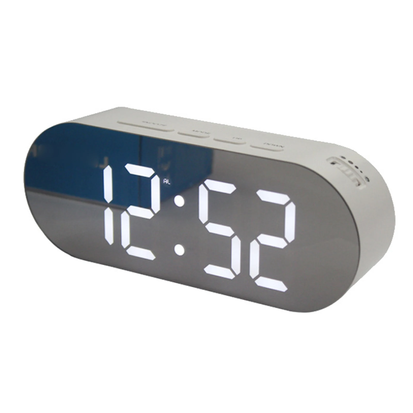Electrical LED Alarm Clock with 2 USB Interface Large Display Mirror Surface Clock Modern Decoration for Home Bedroom Stocked
Electrical LED Alarm Clock with 2 USB Interface Large Display Mirror Surface Clock Modern Decoration for Home Bedroom Stocked