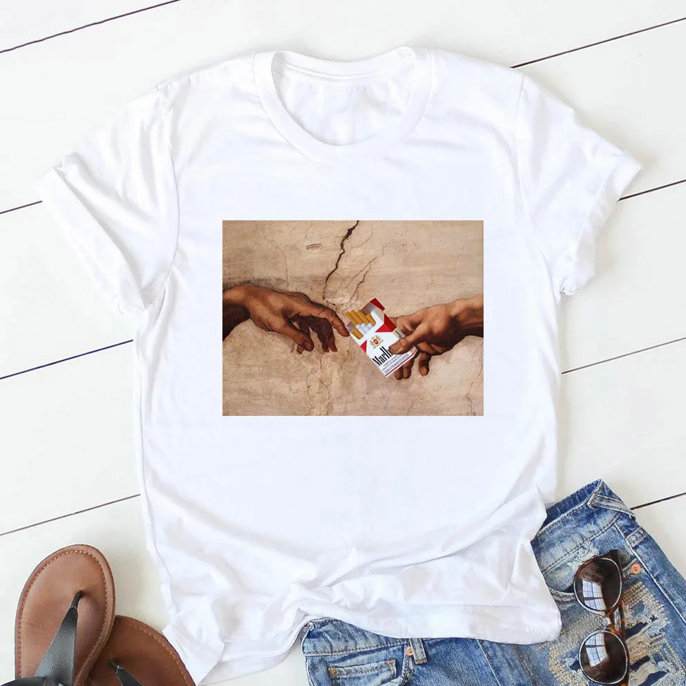 Aesthetic Art Oil Painting Sky Harajuku Fun Personality Print Streetwear T-shirt HipHop Casual Women Tops 2020 Women T Shirt
Aesthetic Art Oil Painting Sky Harajuku Fun Personality Print Streetwear T-shirt HipHop Casual Women Tops 2020 Women T Shirt