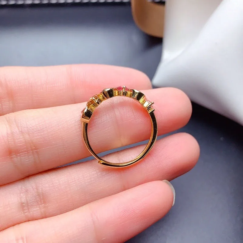 Fashion New Women's Rainbow Color Tourmaline Ring Gold Personality Colorful Gemstone Chic Gift Creative Rings Fine Jewelry
Fashion New Women's Rainbow Color Tourmaline Ring Gold Personality Colorful Gemstone Chic Gift Creative Rings Fine Jewelry