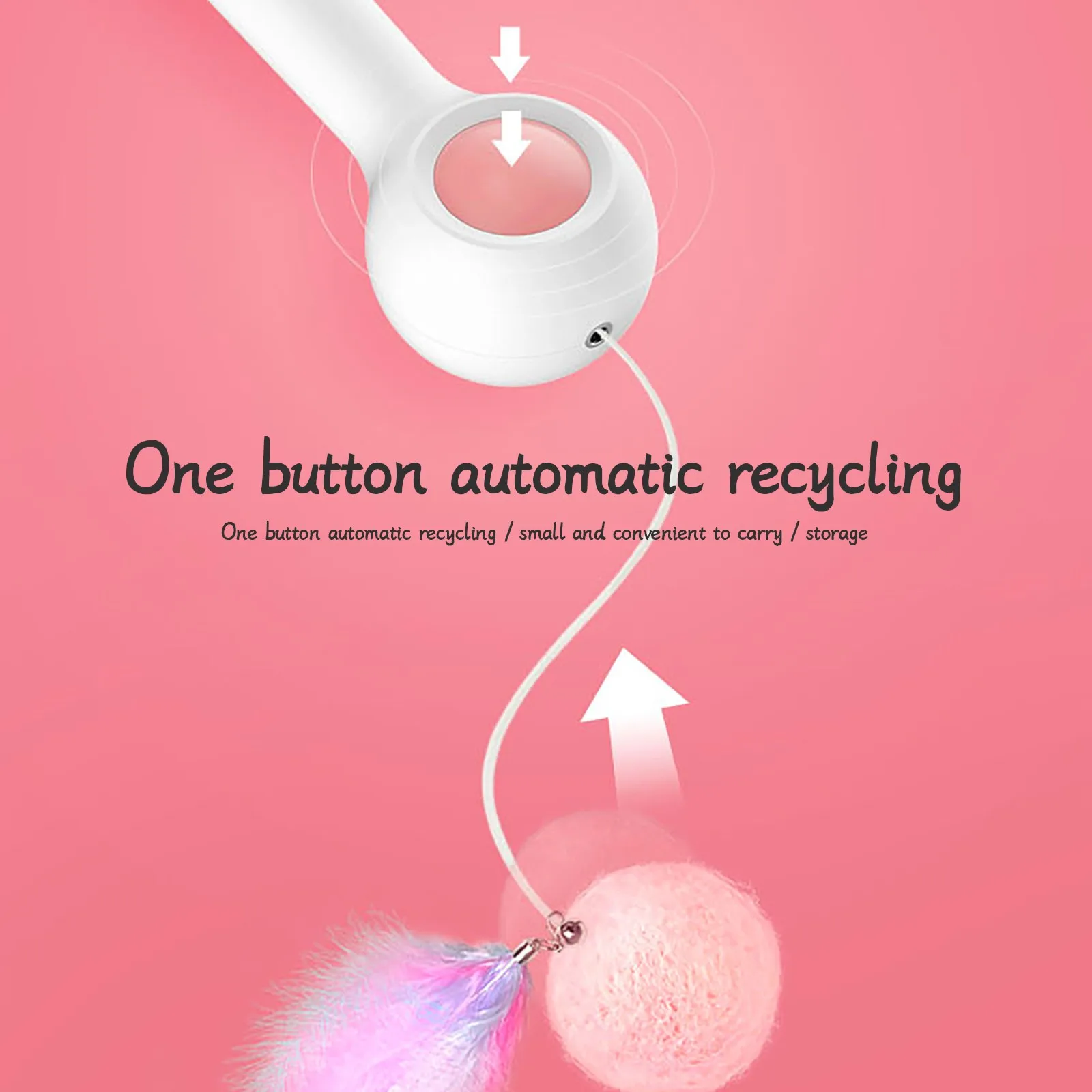 Baby Cat Toy Automatic Retractable Feather Replaceable Cat Ball Cute Pet Mouse Teaser Toy Children Funny Interactive New Gifts
Baby Cat Toy Automatic Retractable Feather Replaceable Cat Ball Cute Pet Mouse Teaser Toy Children Funny Interactive New Gifts