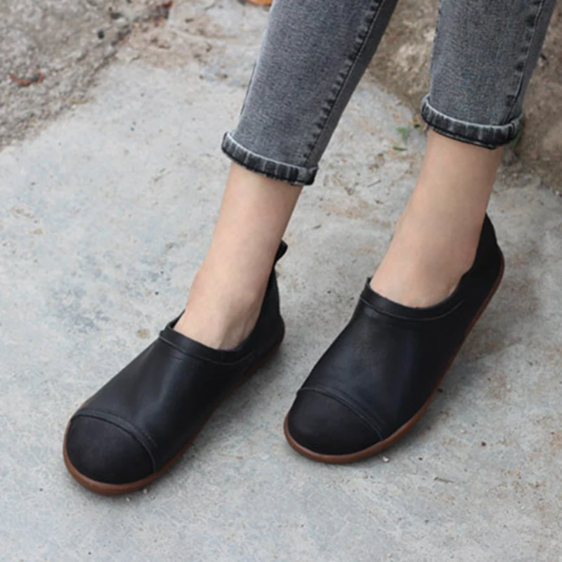 Women Shoes Flat 100% Authentic Leather Plain toe Slip on Ladies Shoes Flats Woman Moccasins Female Footwear
Women Shoes Flat 100% Authentic Leather Plain toe Slip on Ladies Shoes Flats Woman Moccasins Female Footwear