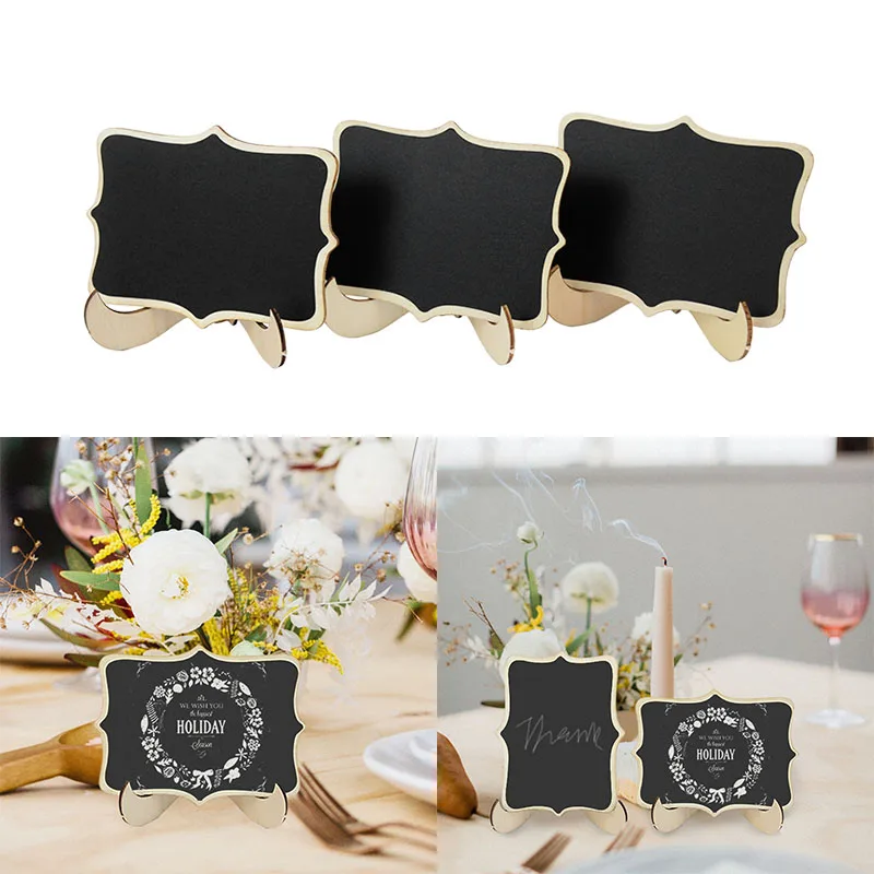 Mini Wooden Chalkboard Universal Message Board Label Signs Price Tags Rustic Wedding Decor Babyshower Birthday Party Supplies
Mini Wooden Chalkboard Universal Message Board Label Signs Price Tags Rustic Wedding Decor Babyshower Birthday Party Supplies