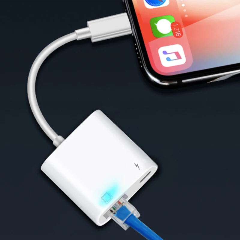 Высокоскоростной кабель для преобразования устройств iOS USB3.0 RJ45 Ethernet-конвертер