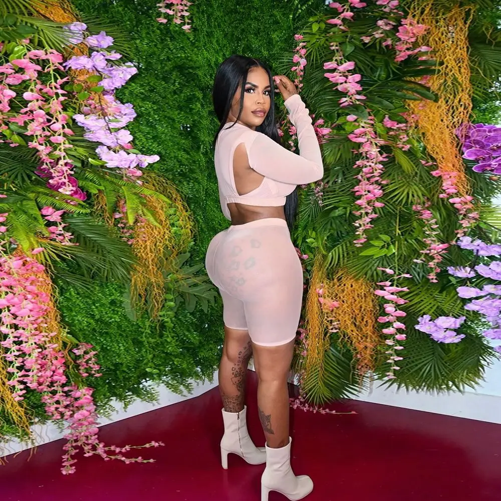 Sexy Black Cross Corset Top Long Sleeve Hollow Out Crop Top +Shorts Matching Outfits Women See Through Bodycon 2 Two Piece Set
Sexy Black Cross Corset Top Long Sleeve Hollow Out Crop Top +Shorts Matching Outfits Women See Through Bodycon 2 Two Piece Set