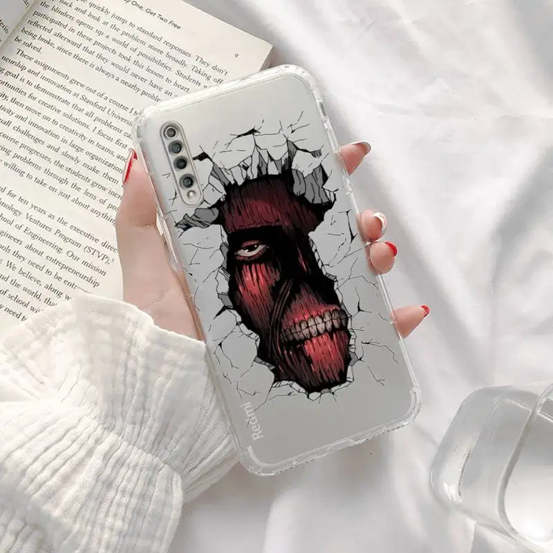 attack on titan Phone Case Transparent For Xiaomi Redmi K30 10T 10X 9 9A 8 8A 7 7A 6 K40 T S PRO 5G
attack on titan Phone Case Transparent For Xiaomi Redmi K30 10T 10X 9 9A 8 8A 7 7A 6 K40 T S PRO 5G