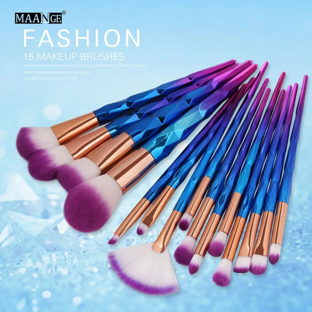 MAANGE 15Pcs Diamond Rose Gold Makeup Brushes Set Power Foundation Eye Shadow Blush Blending Contour Cosmetics Tool #265212
MAANGE 15Pcs Diamond Rose Gold Makeup Brushes Set Power Foundation Eye Shadow Blush Blending Contour Cosmetics Tool #265212