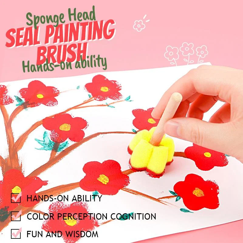5pcs Sponge Head Seal Painting Brush Children Drawing Toys for Children Paint Educational Art and Craft Creativity Dropshipping
5pcs Sponge Head Seal Painting Brush Children Drawing Toys for Children Paint Educational Art and Craft Creativity Dropshipping