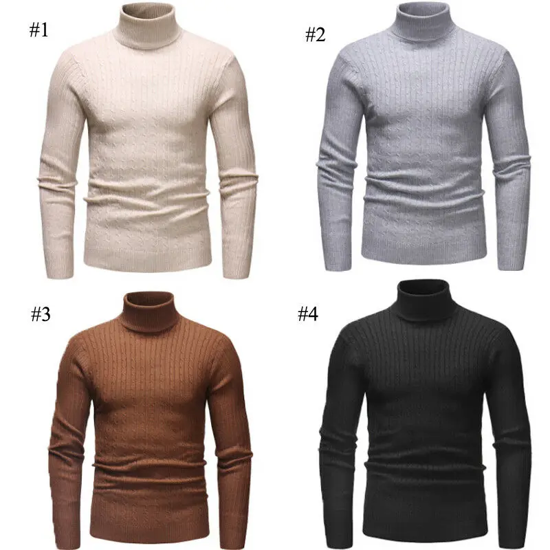 Mens Winter Warm Solid Color Base Shirt Thermal High Collar Turtleneck Fashion Sweater Stretch High Quality Pullover
Mens Winter Warm Solid Color Base Shirt Thermal High Collar Turtleneck Fashion Sweater Stretch High Quality Pullover