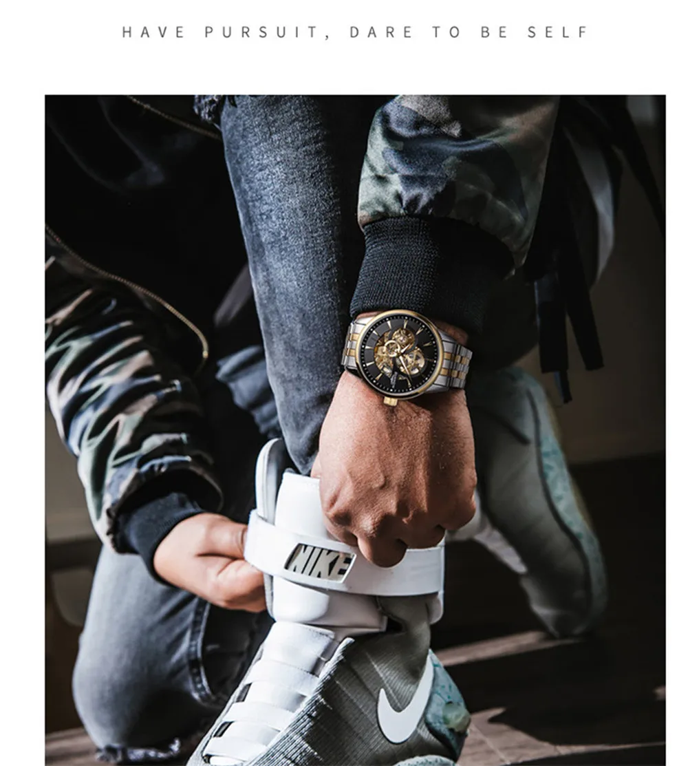 GUANQIN Luxury Skeleton Tourbillon Automatic Mechanical Wrist Watch Men Wristwatch Reloj Hombre Male Clock Relogio Masculino New
GUANQIN Luxury Skeleton Tourbillon Automatic Mechanical Wrist Watch Men Wristwatch Reloj Hombre Male Clock Relogio Masculino New