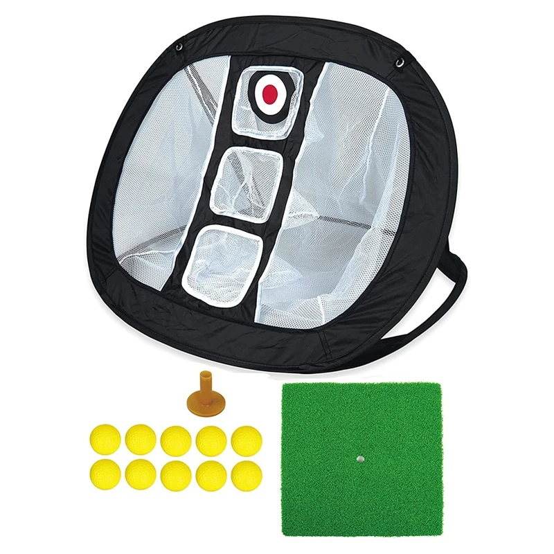 Golf Chipping Net- Up Golf Target Net with Hitting Mat,10 Balls Golf Practice Net for Indoor/Outdoor Golf Accessories
Golf Chipping Net- Up Golf Target Net with Hitting Mat,10 Balls Golf Practice Net for Indoor/Outdoor Golf Accessories