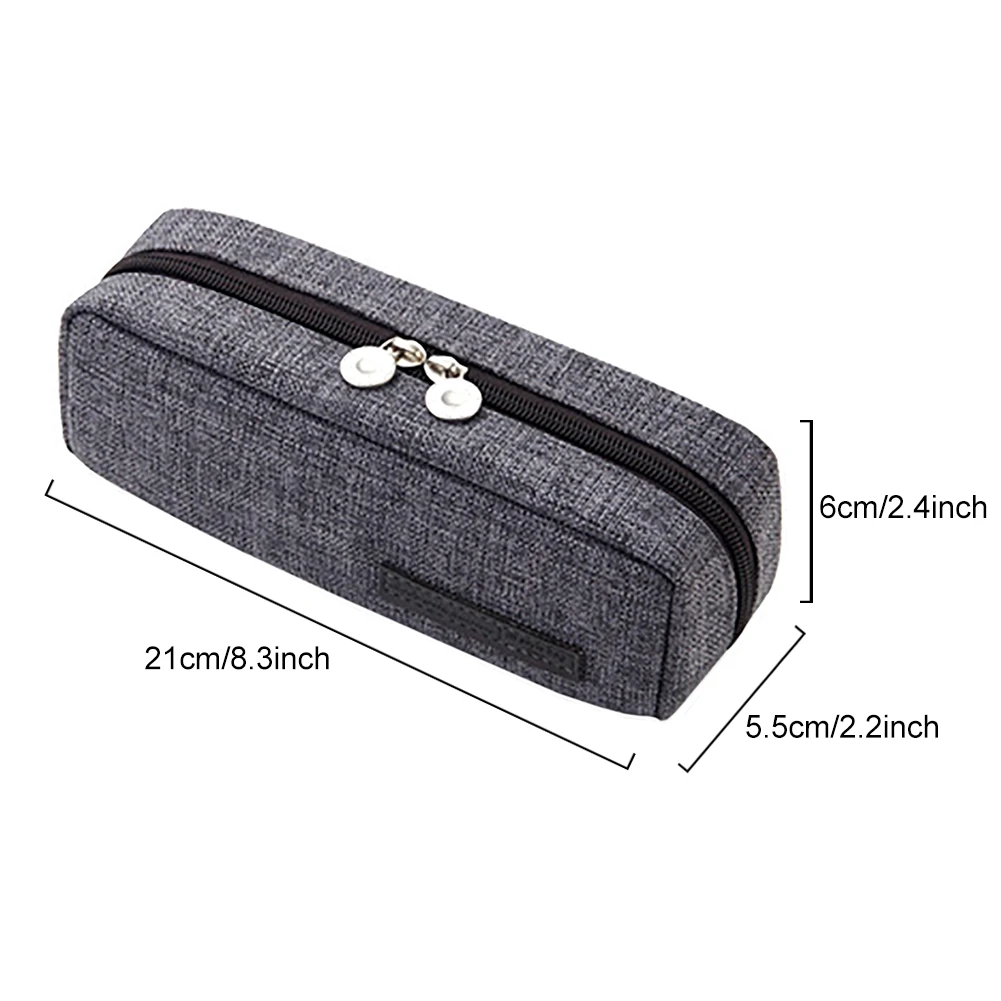 Gift College Office For School Pencil Case Makeup Bag Student Solid Large Capacity Canvas 3 Grids Stationery Storage Portable
Gift College Office For School Pencil Case Makeup Bag Student Solid Large Capacity Canvas 3 Grids Stationery Storage Portable