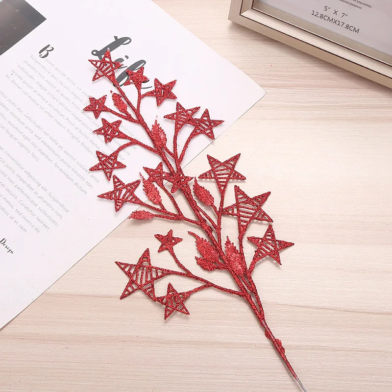 1PC Christmas Silk Flower Glitter Xmas Tree Ornament Star Leaves Creative DIY Accessories Home Navida Party Decor
1PC Christmas Silk Flower Glitter Xmas Tree Ornament Star Leaves Creative DIY Accessories Home Navida Party Decor